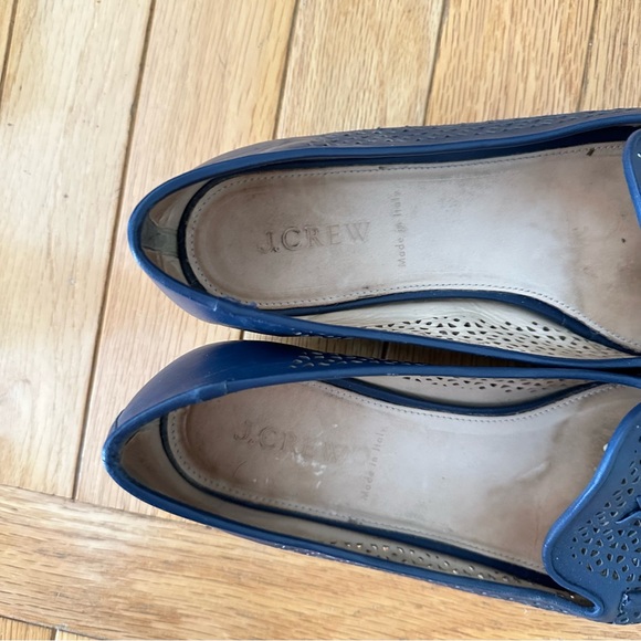 J. Crew Biella Tassel Loafers, navy, size 7.5 - Picture 3 of 11